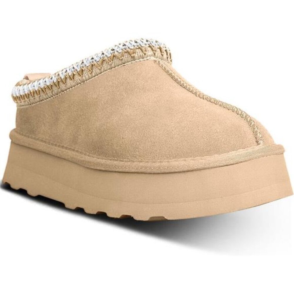 Platform Mini Boots Slippers for Women Indoor Slippers Slip on Fur